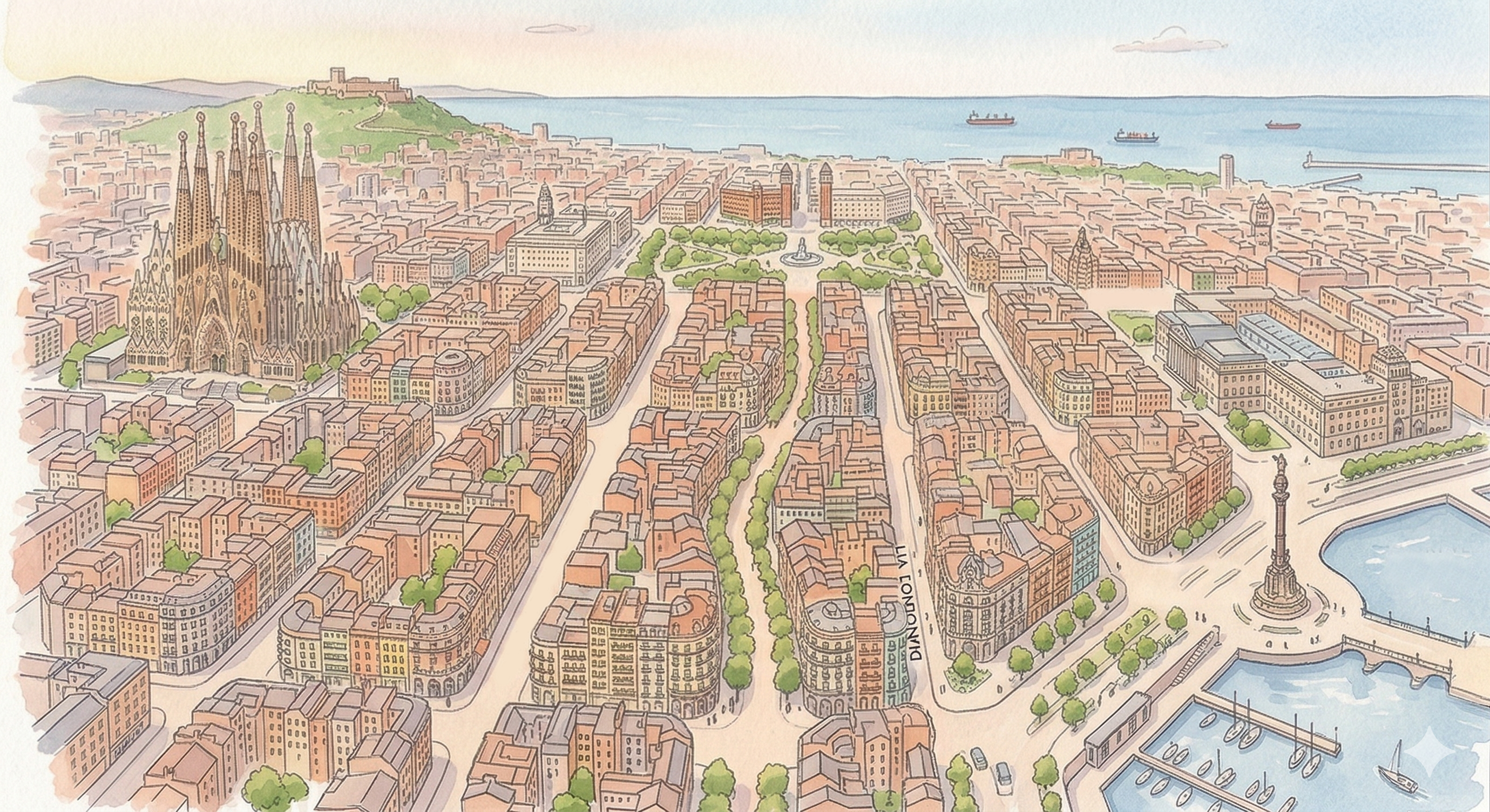 Barcelona map